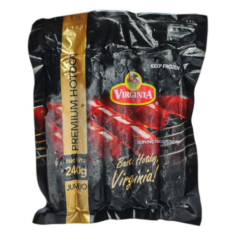 Virginia Premium Hotdog Jumbo 240g