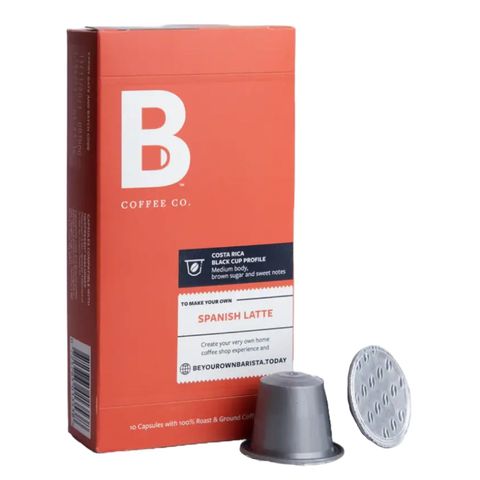 B Coffee Co. Costa Rica Spanish Latte Coffee Capsules 10 Pieces