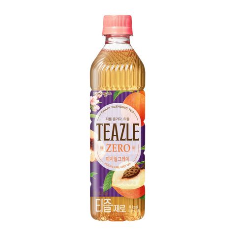 Teazle Zero Drink Peach & Earl Grey Tea Flavor 500ml