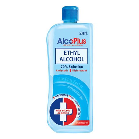 Alcoplus Ethyl Alcohol 70% (Blue) 500ml
