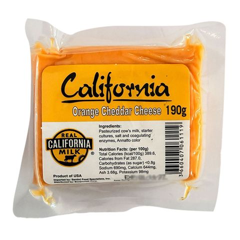 California Orange Cheddar Cheese Portion 190g