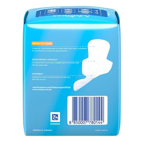 Modess Cottony Soft Ultra Thin Regular Sanitary Napkins 10s