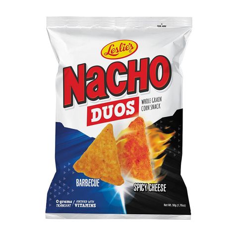 Leslie's Nacho Corn Chips Duos 50g
