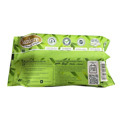 Sanicare Cleansing Wipes 80 Pieces