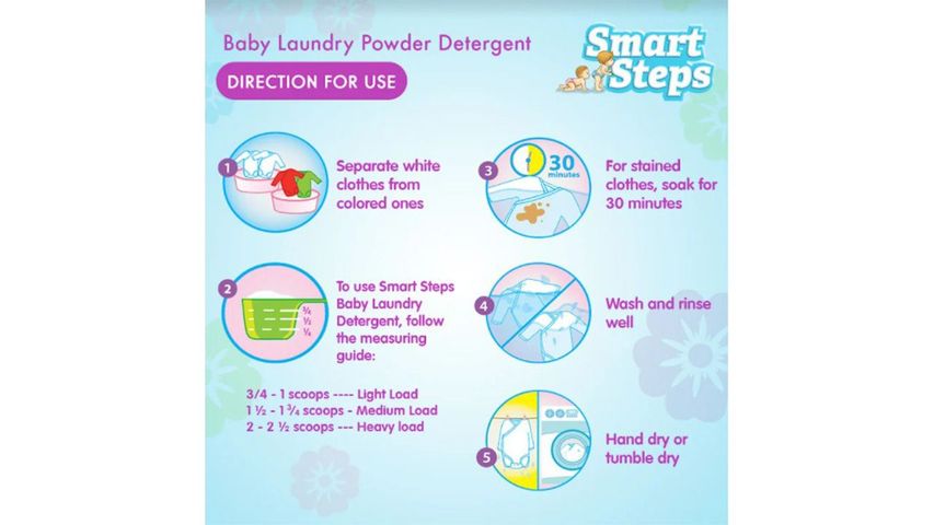 Smart Steps Baby Laundry Powder Detergent 900g