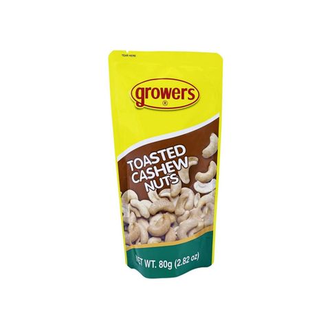 Growers Toasted Cashew Nuts 80g