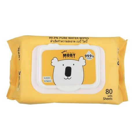 Baby Moby 99.9% Pure Water Wipes 80 Sheets