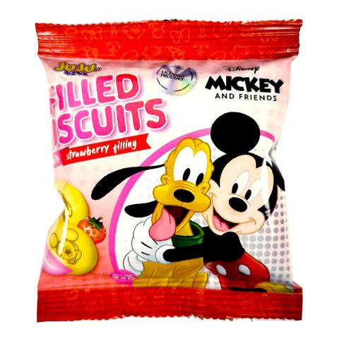 Juju Mickey Filled Biscuit Strawberry 25g