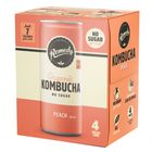 Remedy Organic Kombucha Peach 4 x 250ml