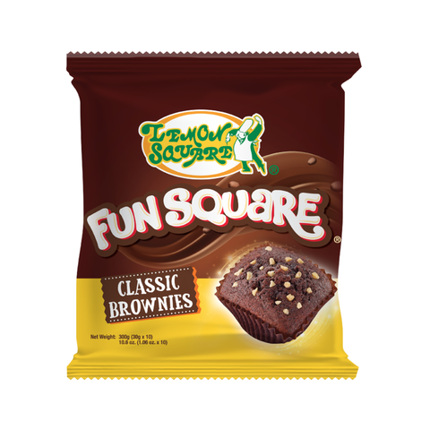 Lemon Square Fun Square Classic Brownies 10 x 30g