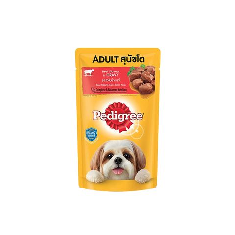 Pedigree Pouch Beef Flavour in Gravy 130g
