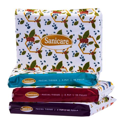 Sanicare Travel Pack Facial Tissue 3 Ply 40 Sheets