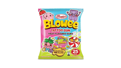 Columbia's Blowee Tattoo Gum 25 Pieces