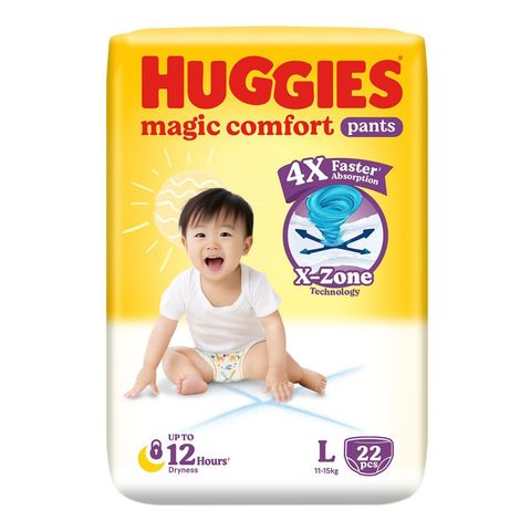 Huggies Magic Comfort Pants Large - 22 pcs