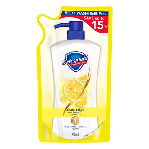 Safeguard Body Wash Lemon Fresh Refill 620ml
