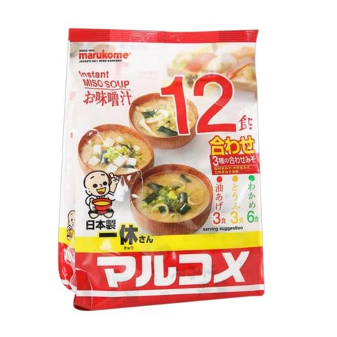 Marukome Instant Miso Soup Ikkyu-San Original 12 x 210g