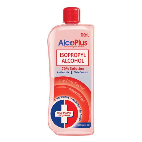 Alcoplus Isopropyl Alcohol 70% (Red) 500ml