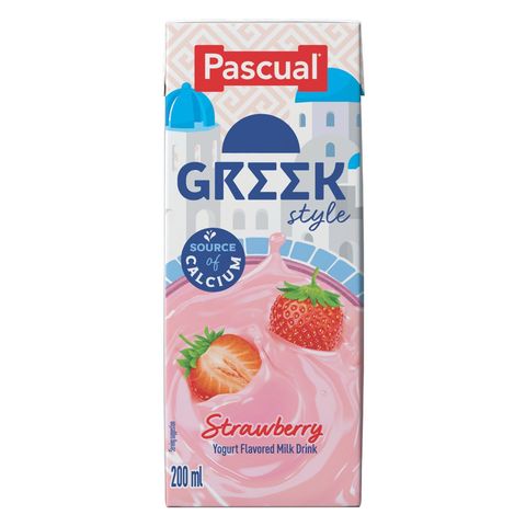 Pascual Greek Style Strawberry Yogurt Drink Tetra 200ml