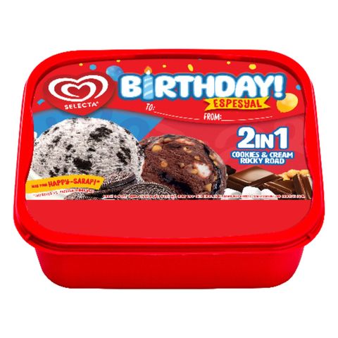 Selecta Birthday! 2in1 Cookies & Cream Rocky Road 1.3L