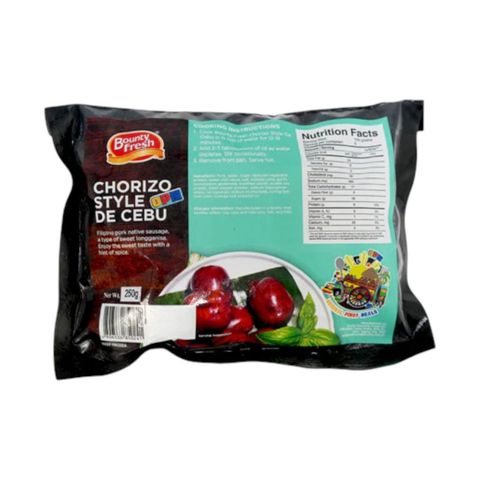 Bounty Fresh Chorizo Style de Cebu 250g