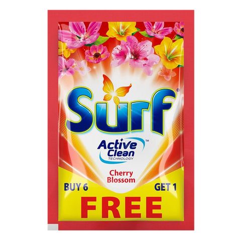 Surf Cherry Blossom Powder Detergent (Buy 6 Get 1 Free) 7 x 65g