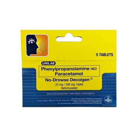 Decolgen Forte Tablets 500mg 5 Pieces