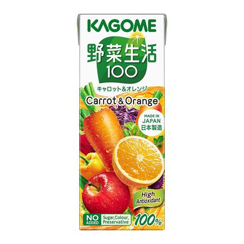 Kagome Vegetable and Fruit Mixed Carrot & Orange Juice 200ml