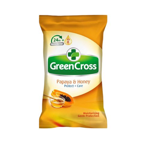 Green Cross Papaya & Honey Moisturizing Protection Bar Soap 55g