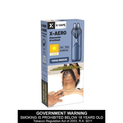 X-Vape X-Aero Topaz Breeze Disposable Vape 1 Piece