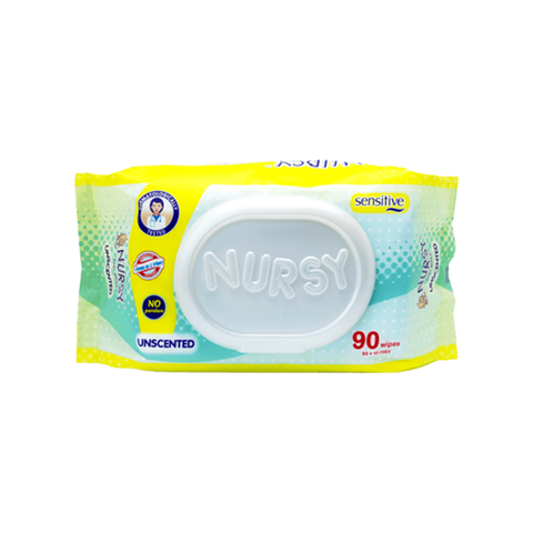 Nursy Baby Wipes Unscented 90s