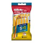 Gillette Razor Rubie II Long Handle Per Pack 6 Pieces