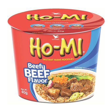 Ho-Mi Instant Mami Noodles Beefy Beef Flavor Cup 40g
