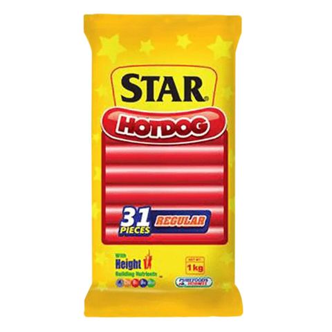 Purefoods Star Hotdog Regular 1kg