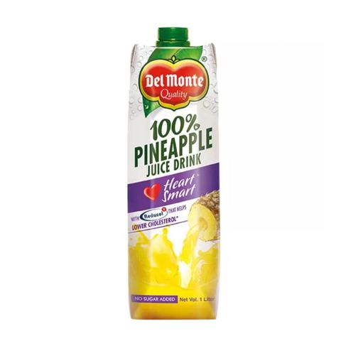 Del Monte Heart Smart 100% Pineapple Juice Drink 1L
