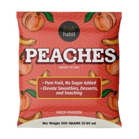 Fresh Habit Frozen Peaches Halves 500g