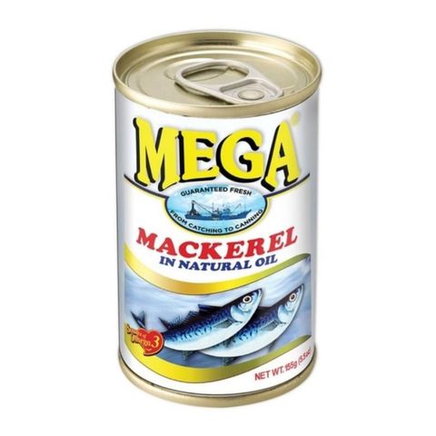 Mega Mackerel in Natural Oil 155g