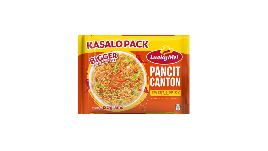 Lucky Me! Pancit Canton Sweet & Spicy Kasalo Pack 120g