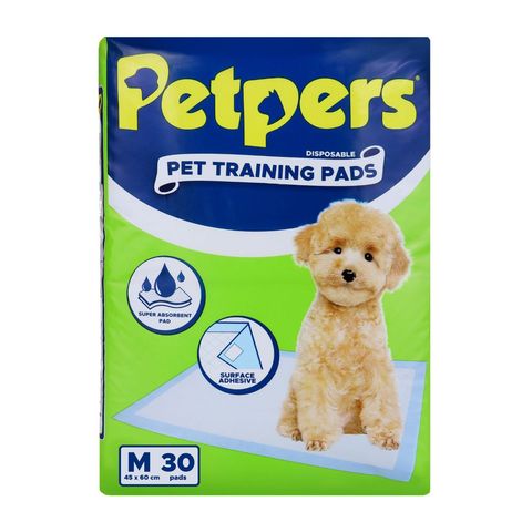 Petpers Pet Training Pads Medium 30 Pieces