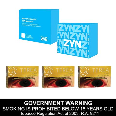 Terea Yellow for IQOS Iluma 3 Packets + Zyn Sampling Kit