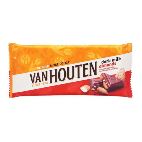 Van Houten Dark Milk Almonds 140g
