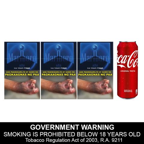 Marlboro Ice Blast 3 x 20 Pieces + Coke Regular Can 320ml