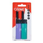 Cricket Xtend Pocket Electro Utility Lighter Blister Pack (Random Colors) 2 Pieces