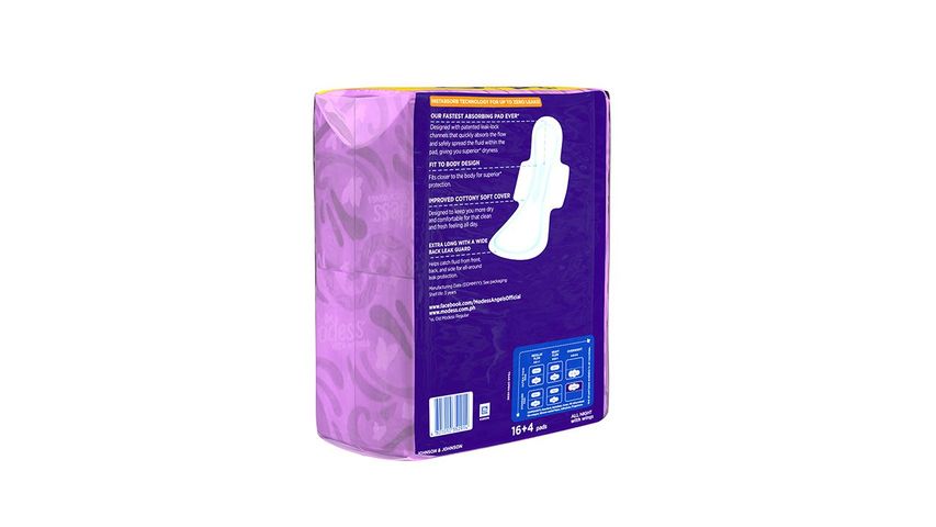 Modess All Nights Napkin Upsizing 20s