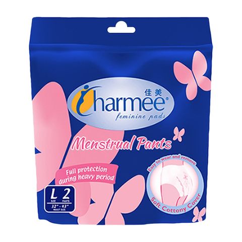 Charmee Menstrual Pants Sanitary Napkin Large 2 Pieces