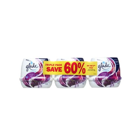 Glade Scented Gel Lavender (Save 60% on The 3rd Item) Triple Pack 3 x 180g
