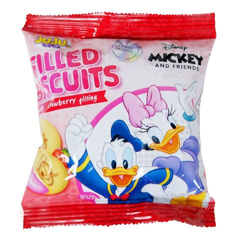 Juju Mickey Filled Biscuit Strawberry 25g