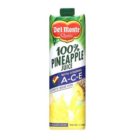 Del Monte 100% Pineapple Juice Drink with Vitamins A-C-E 1L
