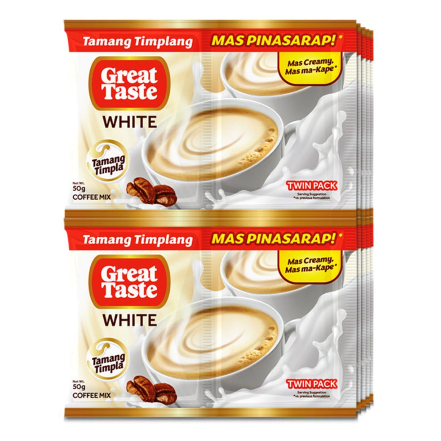 Buy Great Taste White Twin Pack 50g X 10s from Dmart for Pandas