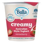 Bulla Australian Style Yoghurt Strawberry 160g