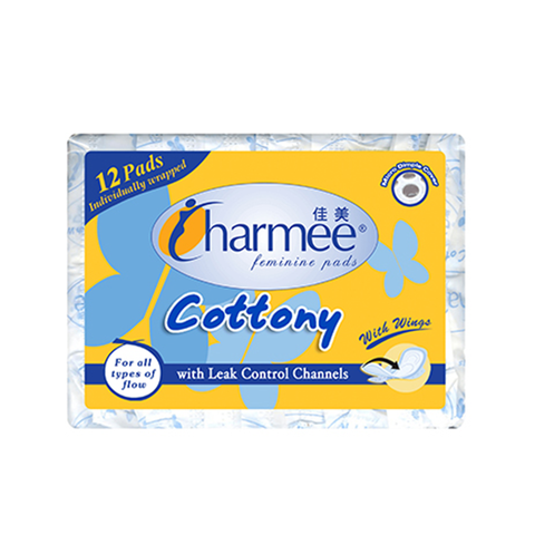 Charmee Sanitary Napkin For All Types of Flow with Wings 12s